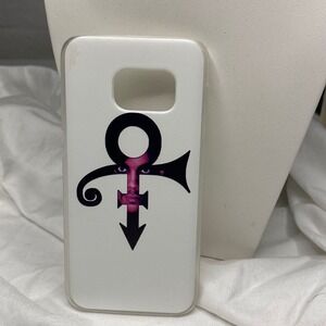 Prince Phone Case for S7 Symbol Graphic White Cover‎ Unique Style Artist Music